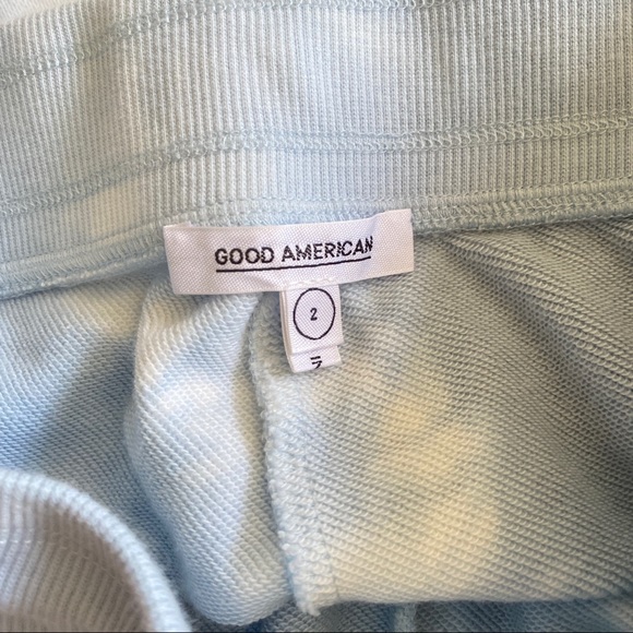 NEW NWOT Good American Cloud Tie Dye Sweatshort Sweat Short size 2 Medium - Picture 7 of 8